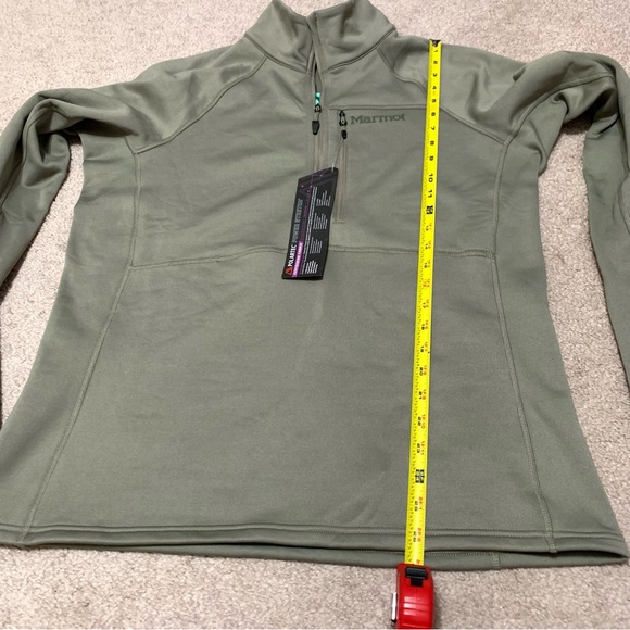 Marmot NWT $130 Olden Polartec Half Zip Long Sleeve Top Women’s Sz XL Vetiver - Picture 7 of 10